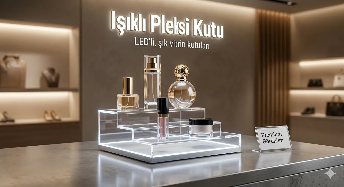 Işıklı Pleksi Kutu