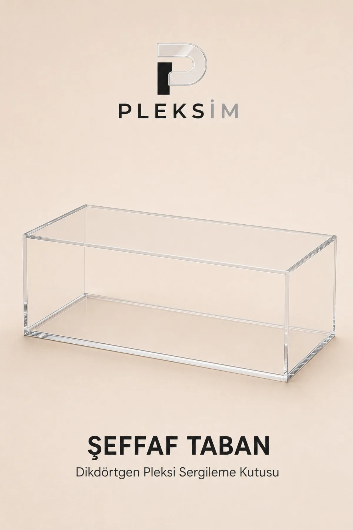 15x10x10 cm Dikdörtgen Diecast Araç Sergileme Kutusu Şeffaf Pleksi Akrilik Display Box Toz Korumalı Şeffaf Taban
