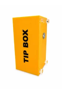 ulusoypleksi Premium Kalitede Pleksi Kilitli Tip Box Bahşiş Kutusu Sarı 20X10X10