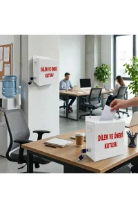 Dilek & Öneri Kutusu (Beyaz UV Baskılı)