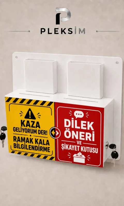 Ramak Kala Bilgilendirme Kutusu Sarı Kırmızı