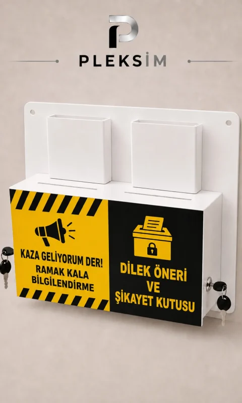 Ramak Kala Bilgilendirme Kutusu Sarı Siyah