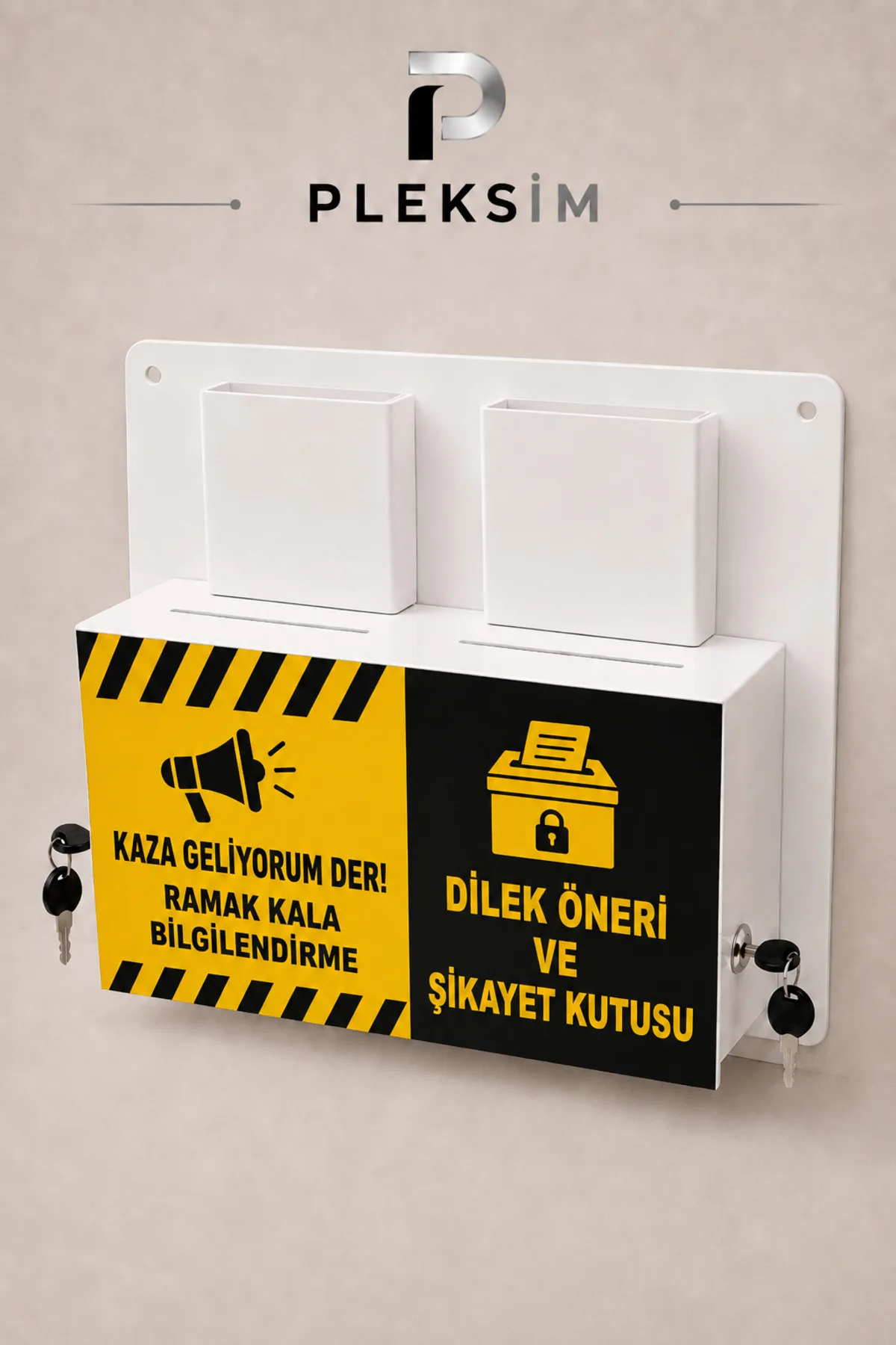 Ramak Kala Bilgilendirme Kutusu Sarı Siyah - Görsel 1